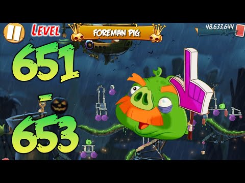 UNLOCK LEVEL 651-653 | ANGRY BIRDS 2 (BOSS LEVEL FOREMAN PIG) - MAP Bamboo Forest Madagooscar