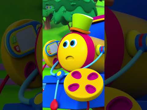 Five Little Trains #trending #nurseryrhymes #shorts #babysongs #kidsmusic #bobthetrain