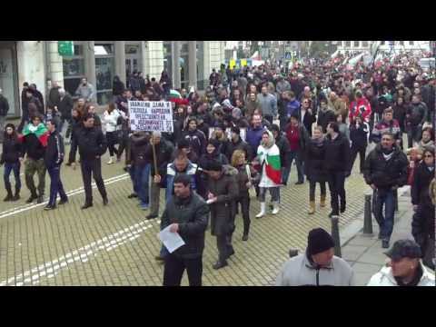 Massive Protest in Sofia 24.02.2013 in Full HD