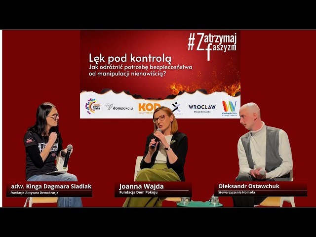 "Lęk pod kontrolą" debata "Zatrzymaj faszyzm"