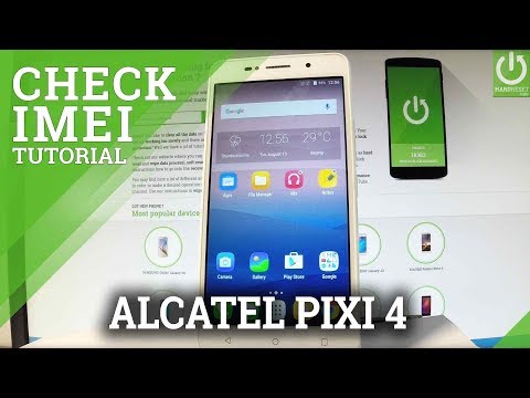 ALCATEL Pixi 4 IMEI Check / Find IMEI Number