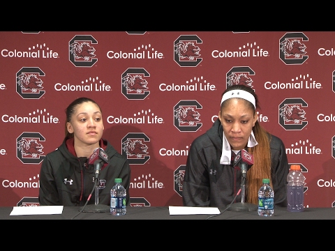 POSTGAME: Bianca Cuevas-Moore and A'ja Wilson on Tennessee - 1/30/17