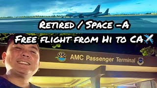 🇺🇸Travel SPACE -A from Hickam AFB, Hawaii to TRAVIS AFB, California. #travel