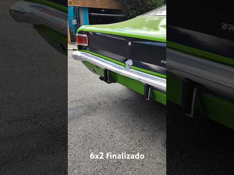 Escapamento 6x2 finalizado, Opala SS6, 1974, Super Verde #carroantigos #opala #opalass
