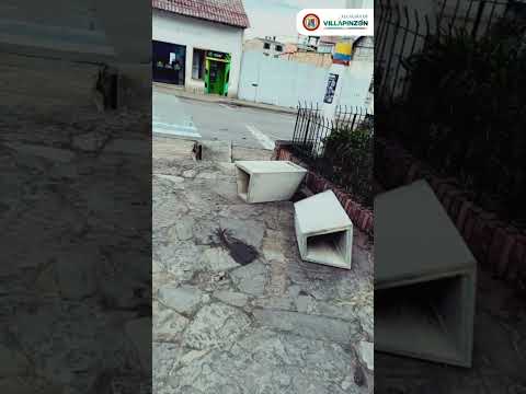 Vandalizado letrero turístico de Villapinzón