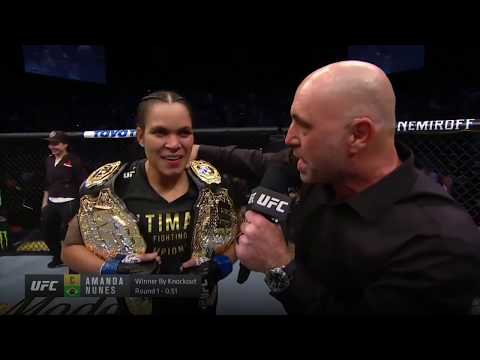 UFC 232: Entrevista no Octógono com Amanda Nunes