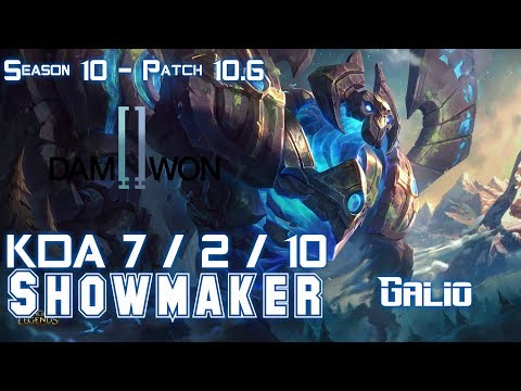DWG Showmaker GALIO vs LEBLANC Mid - Patch 10.6 KR Ranked