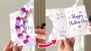 Easy Mothers Day Card Idea from paper I mother's day greeting card| last minute mothers day card