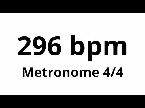 296 bpm tempo ' metronome ' 4/4