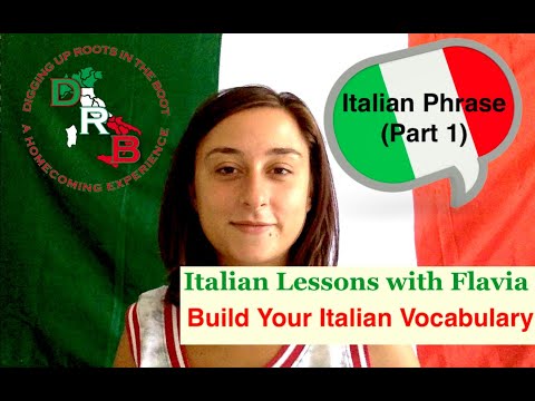 🇮🇹Italian Lessons With Flavia - Italian Phrases Part 1🇮🇹