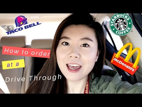 How to order at a drive through