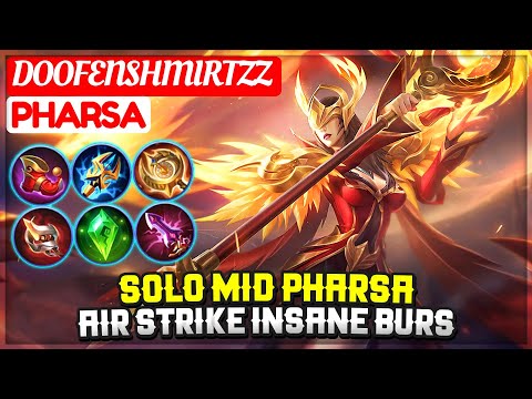 Solo Mid Pharsa, Air Strike Insane Burst [ Doofenshmirtzz Pharsa ] Mobile Legends