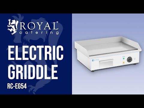 видео - Електрическа скара - 55 см - Royal Catering - гладка - 3000 W