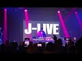 J-Live performs “Braggin’ Writes” live at Fat Beats 30 on September 22, 2024