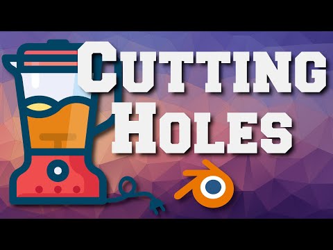 Cutting Holes with the Boolean Modifier - Blender 2.9