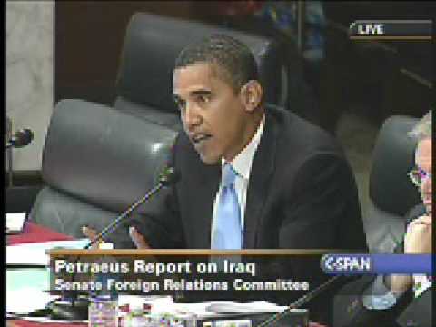 Barack Obama at Petraeus hearing