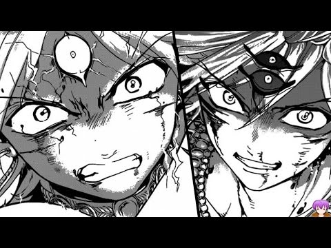 Magi Chapter 257 マギ Manga Review - Hakuryuu vs Alibaba Rages On