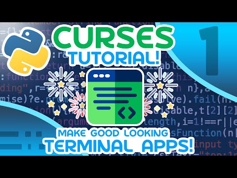 Python Curses Tutorial #1 - Make GOOD Looking Terminal Apps!