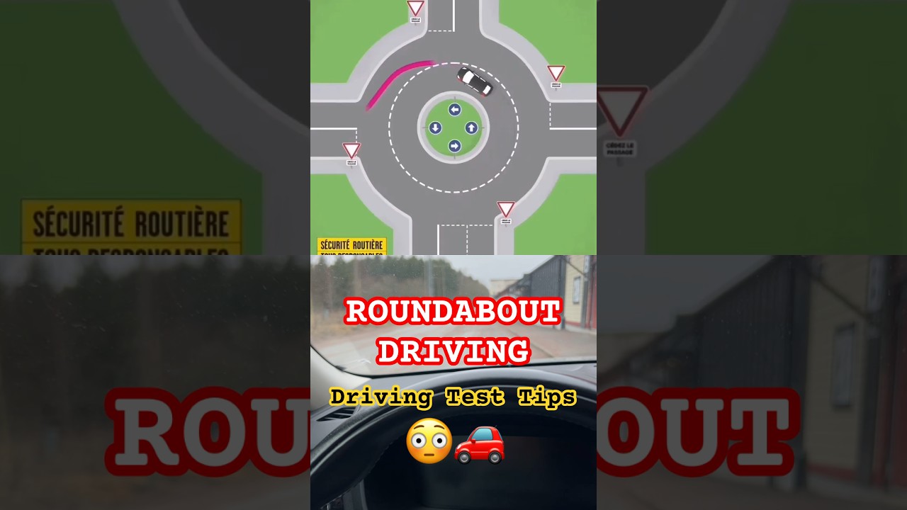 hur du kör i rondell | Roundabout Driving  #car #cardriving #rondell #key2dl