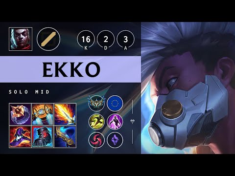 Ekko Mid vs Syndra - EUW Challenger Patch 25.16