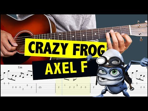 Crazy Frog - Axel F // Easy Guitar Tutorial (MELODY) + TAB