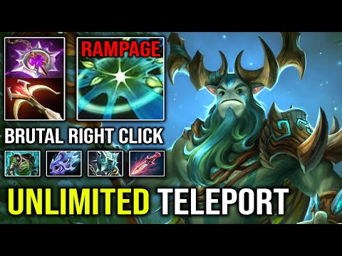 Brutal Right Click 1K GPM Rampage Nature's Prophet Hit Like a Truck with Nonstop Crit Dota 2