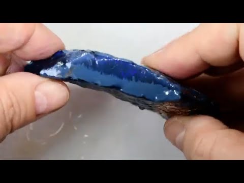 Lightning Ridge Black Opal Specimen With Blue Bar 279 cts