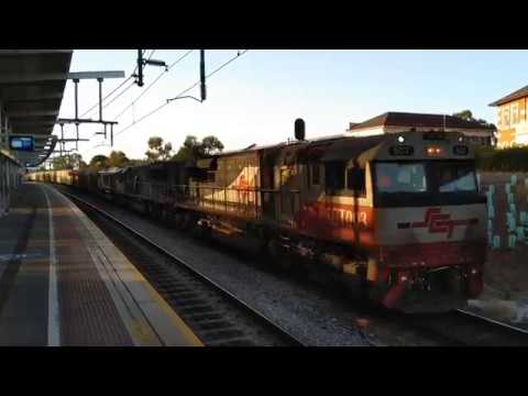 SCT freighter from WA on Goods Line at Showground Station in Adelaide SA 0745hrs
