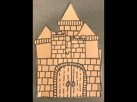 Summer Reading Craft Demo (for 7/31/20 craft): Castle Book!