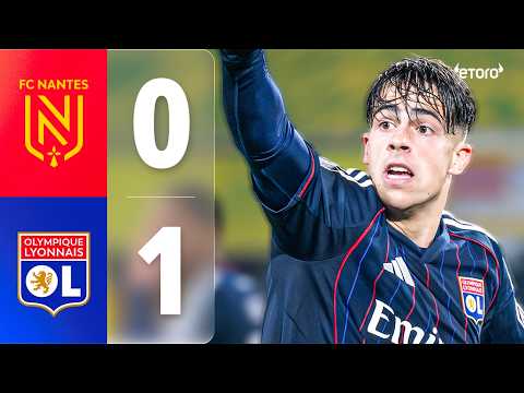 Endrick gets a red card, but Lyon still win! (Nantes 0–1 Lyon highlights)