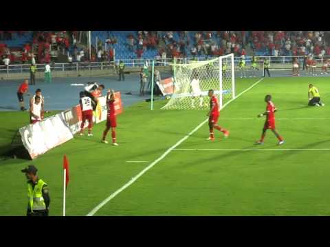 Gol Campo Elias Santacruz, America de Cali 5 - Barranquilla FC 1, 04 Marzo 2013