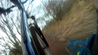 preview picture of video 'MTB Downhill on a hartdtail at Hemlockstone (Bramcote Hills) Derbyshire (Jan 2013)'
