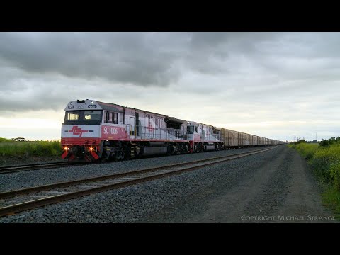 5PM9 SCT Freight Train Crosses 1MP2 At Gheringhap Loop (18/10/2020) - PoathTV Australian Railways