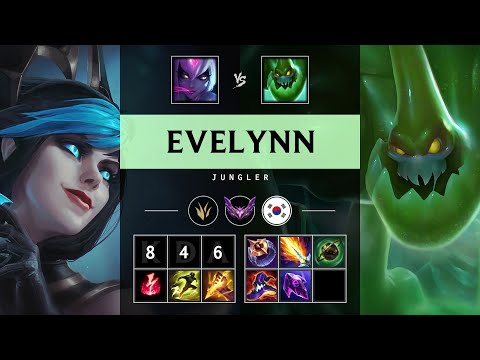 Evelynn Jungle vs Zac - KR Master Patch 25.20