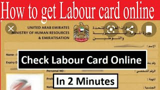 How to Get Labour Card Online|Check Labour Card Information|labour insurance|