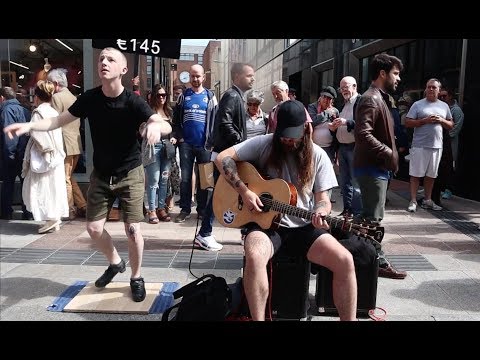 Epic Street Performance Ft. Irish Dancer & Guitarist 🎸🕺