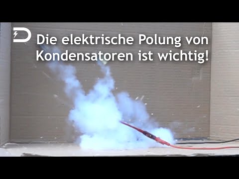 Capacitor explosion: pay attention to polarity!