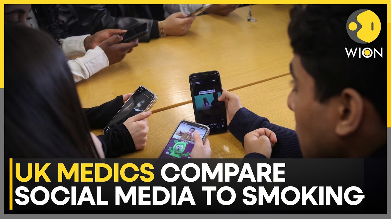 Social Media As Harmful As Smoking For Children | UK Doctors Issue Strong Warning | WION