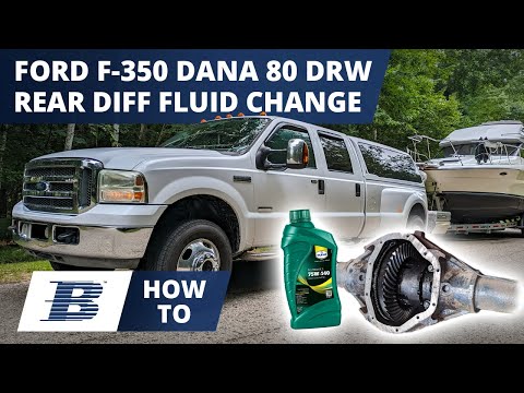 Ford F-350 Rear Differential Fluid Gear Oil Change DIY (Dana 80 DRW 1999-2016)