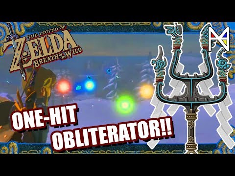 How to Complete One-Hit Obliterator Quest Shrines - ZELDA BREATH OF THE WILD (BOTW DLC) PA4N