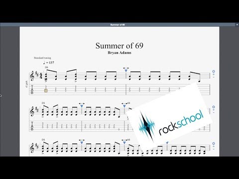 Summer Of 69' Rockschool Grade 3 Guitar