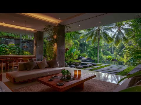 Hidden Forest Villa with Rain & Jazz – A Peaceful Space to Focus or Relax