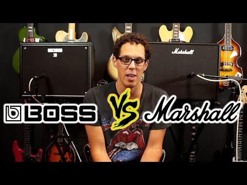 Boss Katana 100 vs Marshall Code 50 - Amp Shootout