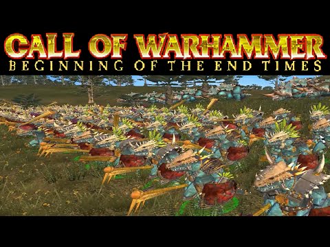 Lizardmen Vs Skaven! Battle over Lustria! - Call of Warhammer: Beginning of the End Times