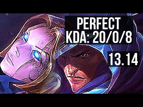 ORIANNA vs TALON (MID) | 20/0/8, Rank 1 Ori, Legendary, 300+ games | KR Grandmaster | 13.14