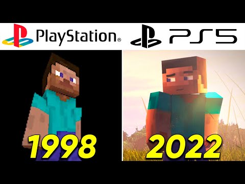 LOL GAMES - Evolution of MINECRAFT PlayStation Games (1998-2022)