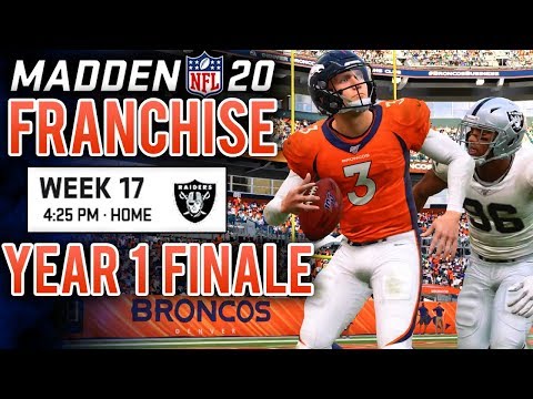 Madden 20 Franchise (Y1:G16) Ep.17 - Week 17 & Season 1 Recap