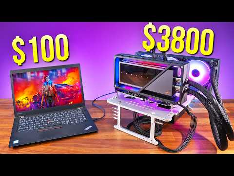 I Added a $3800 GPU to a $100 Laptop! Can it Game? - ASUS ROG Matrix eGPU
