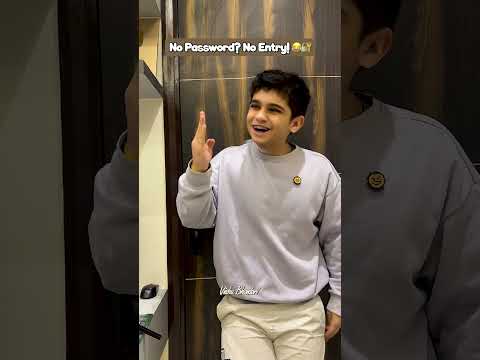 No Password No Entry! 😂🔐 #shortsfeed #shorts #funnyshorts #password #gate