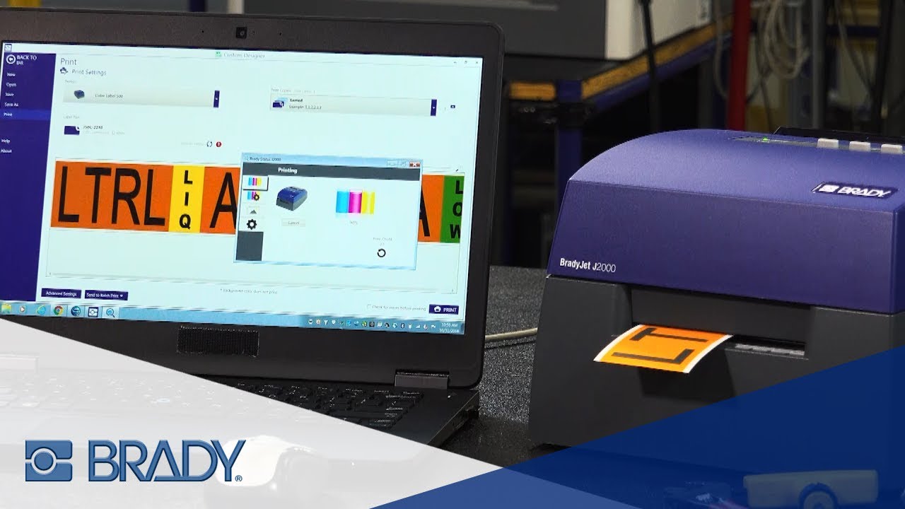 BradyJet J2000 Printer | Safety & Facility Identification Overview